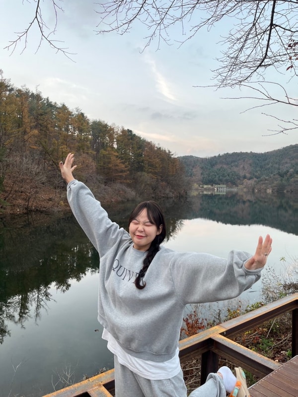 작년 가을 | 포천 청계호수 자작나무숲 캠핑장, 데크 11 번