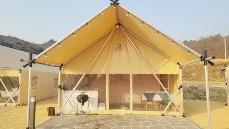 대구 근교 신상 글램핑 칠곡 왜관 힐포레글램핑장