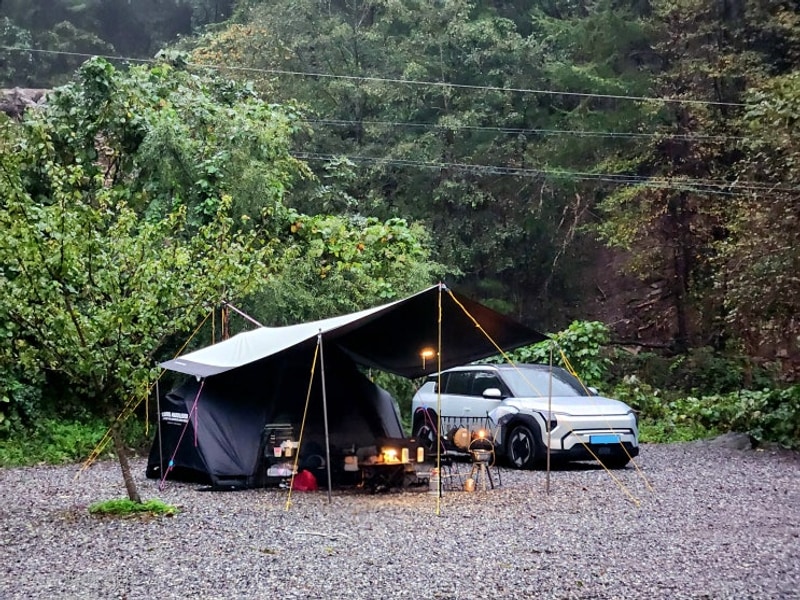 여섯번째 캠핑 뷰맛집 산으로 간 니모 4단 가평오토캠핑장...