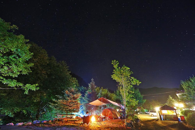 용골송어와 캠핑 시설 사진 18