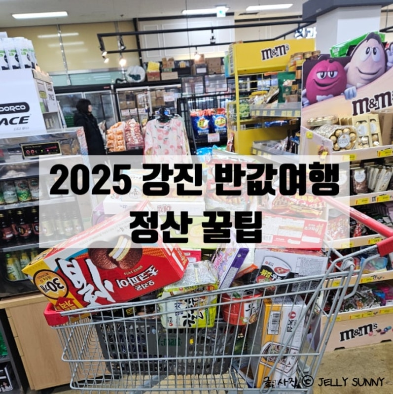 강진반값여행 정산 후기 / 청자촌 카라반, 식자재 마트, 음식...