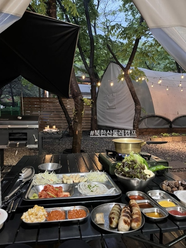 [북한산 둘레캠프] 당일치기 뚜벅이도 글램핑 즐길수 있다!...