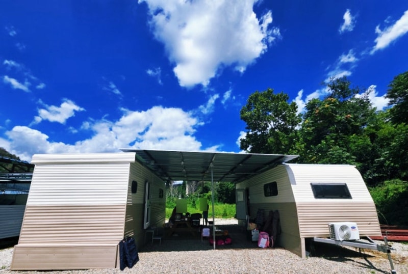 포항 아이랑 가족 캠핑 여행 포항 서숲 캠핑장 카라반 이용 후기