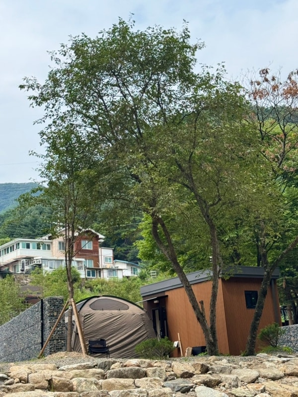 개별화장실 캠핑장 추천 - 가평 스테이지 캠핑앤풀빌라