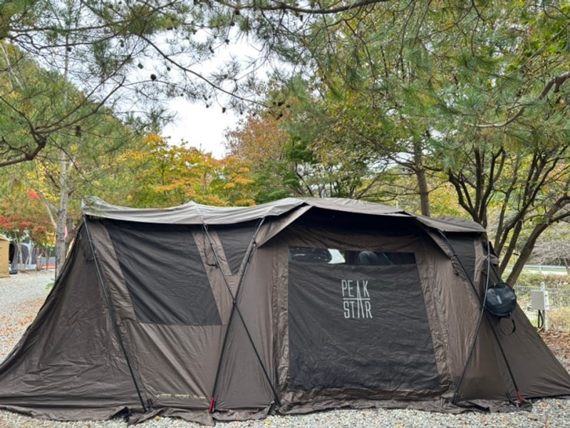 가평 포시즌캠핑장 A-7사이트 | 10월 가을 단풍 캠핑 2박3일...