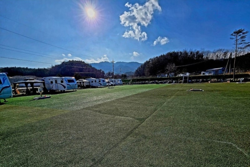 [고성캠핑장] 너무 편하게 쉴 수 있었던 고성라벤더캠핑장