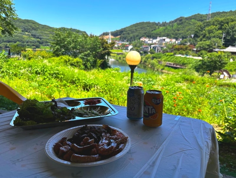 양주 캠핑식당 바베큐 맛집 애견동반 아이놀이방 장흥식당