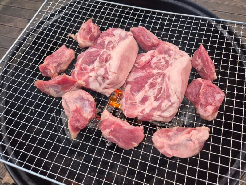 월출산국립공원 천황야영장의 오두막 하우스에서 먹는...