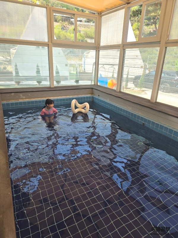 가평 글램핑 댕만족 아이섬 풀 글램핑 4인가족 후기