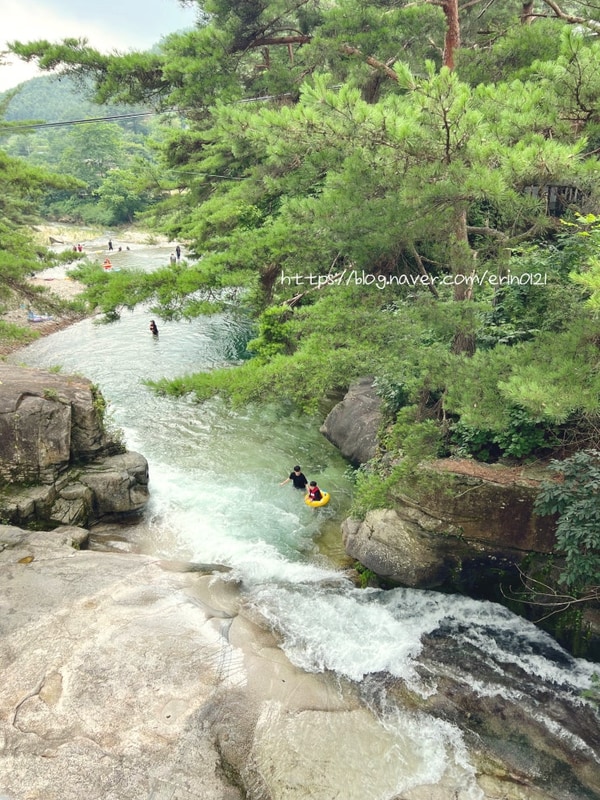 홍천 용오름캠핑장 계곡 명당 여름물놀이 당일평상
