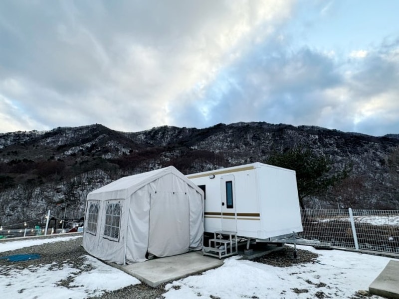 서울근교 가평카라반 가화2372,개별화장실 있는 프라이빗...