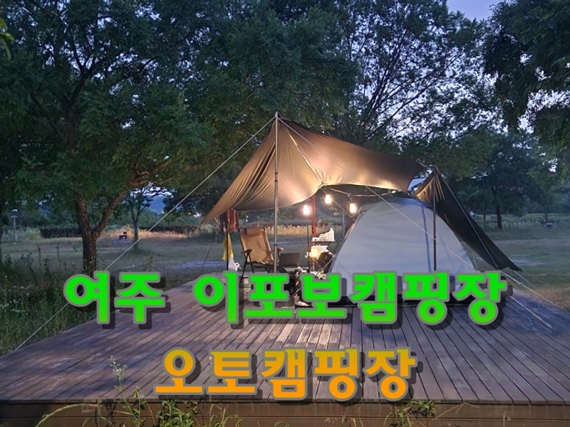 여주 이포보 캠핑장 51번 사용... 후기 이포보 오토캠핑장...