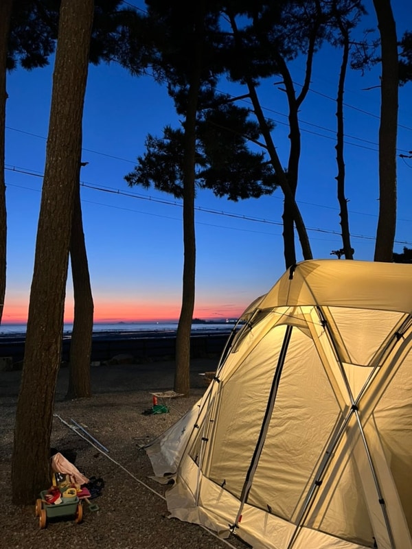 태안 몽산포오토캠핑장 2구역 - 노을맛집
