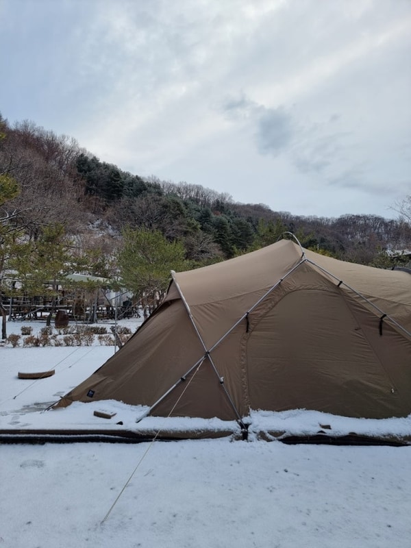 파주 초리포레스트, 우중캠에서 설중캠까지 종잡을 수 없는...