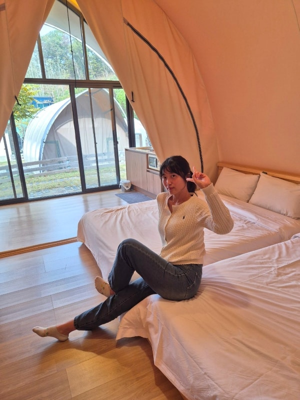 충남 천안 북면 신축 글램핑 펜션 행복했던 몽키캠핑장