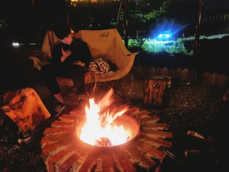 미국식 카라반 후기(불멍 감성good~!연천 라구나 캠프)