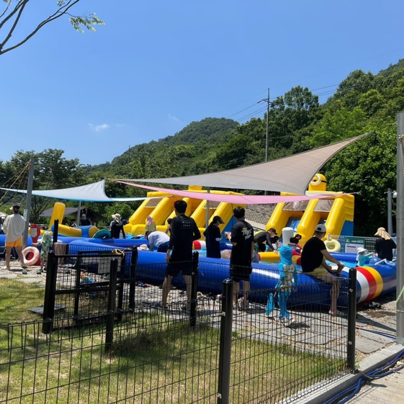 경주 키즈캠핑장 산내캠핑일기 놀이터 계곡 물놀이...