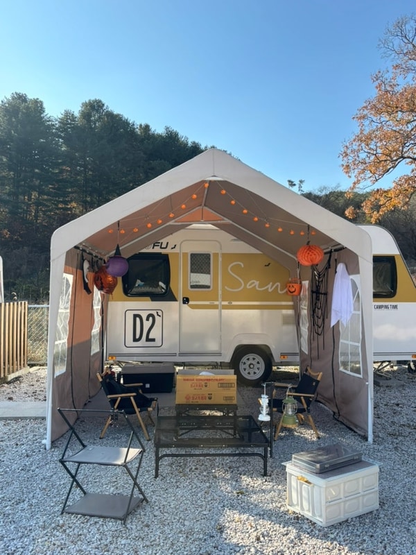 [포천글램핑] 나만 알고 싶은 포천 산이다 글램핑장 카라반 찐...