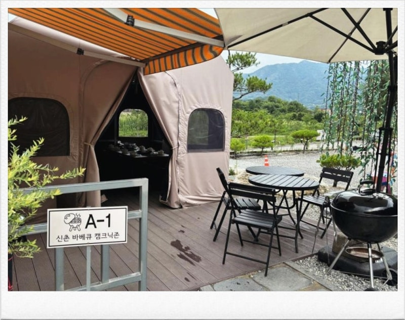 춘천글램핑장 춘천신촌캠프장, 고요한 자연 속 힐링의 진수