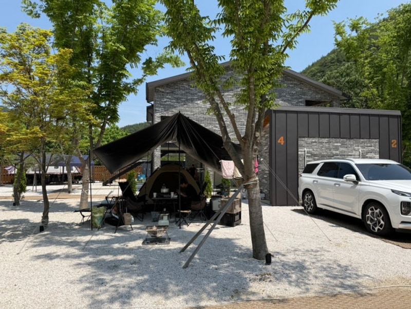 강원 영월 캠블리 캠핑장 || 4번 사이트 (사이트별 사진) 김삿갓...