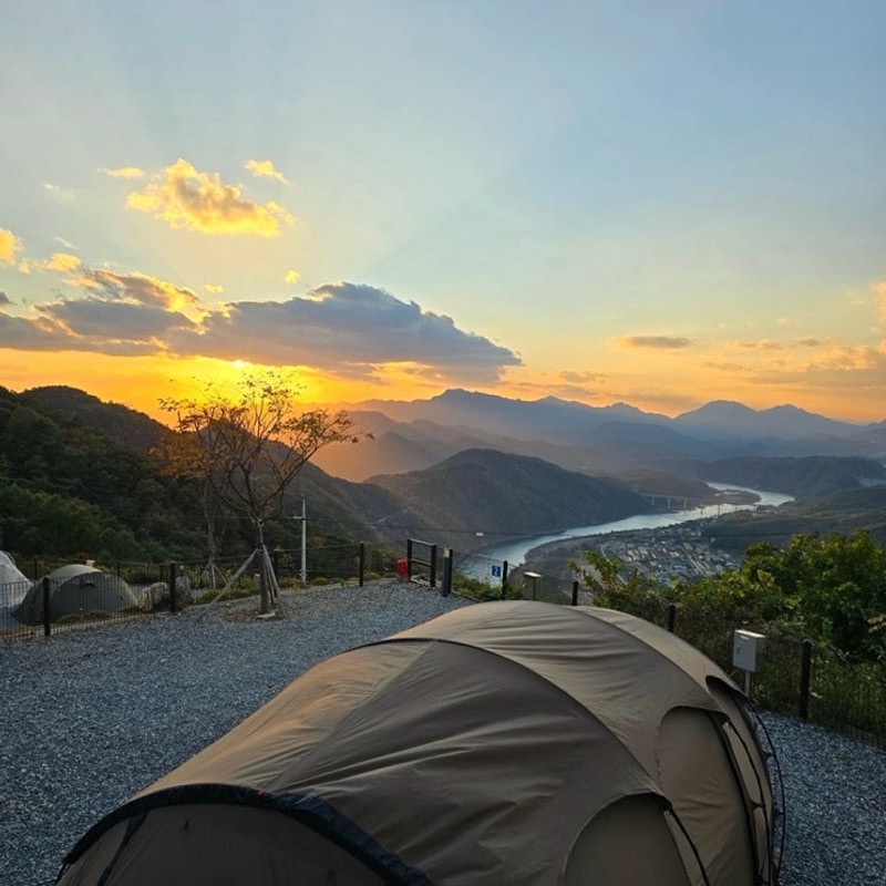 뷰 좋은 캠핑장 단양패러캠핑장 장단점 후기 (A1사이트)