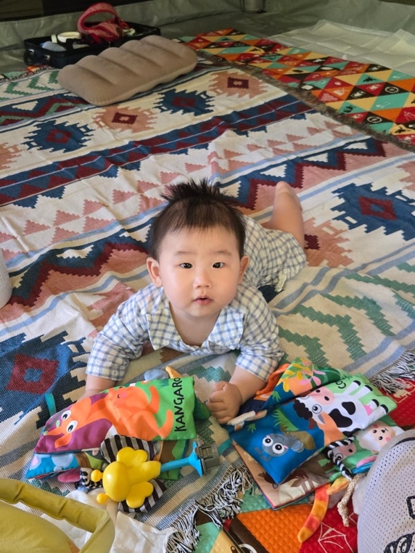 천안 캠핑장, 서리실힐링가족캠핑장 2박3일, 7개월 아기 첫 캠핑