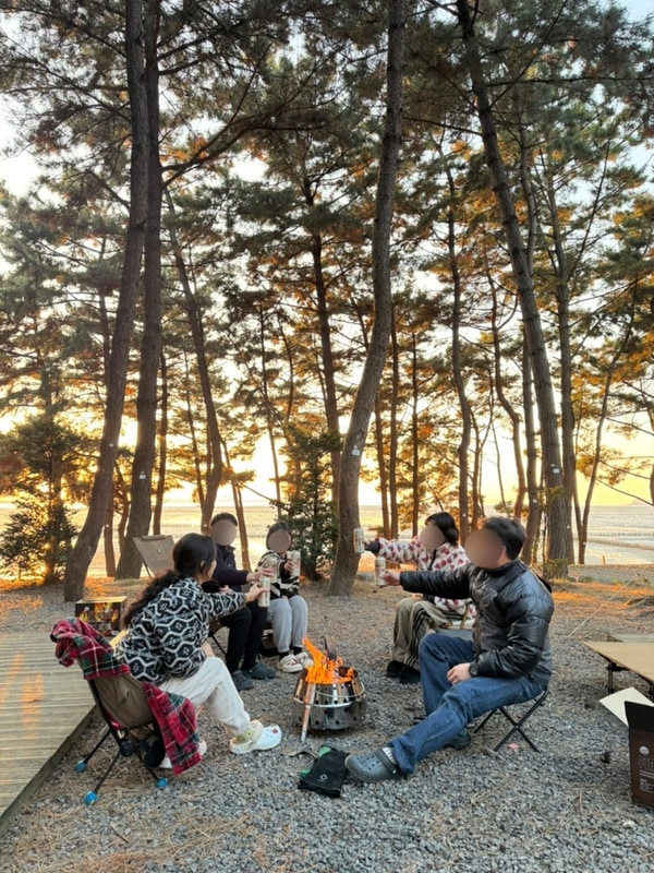 겨울 동계 캠핑 노을 뷰 서천 장항 오토캠핑장 2박 3일 서해...