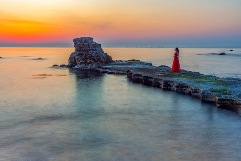 포항 푸른고래카라반 캠핑장 앞 해변에서(2025.03.01)