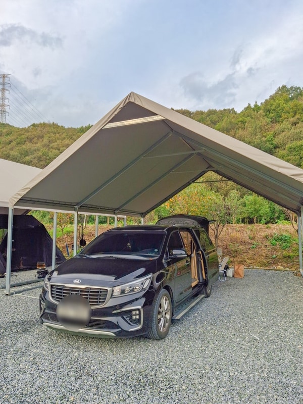 [충북 충주] "내돈내산" 차박O... 가까운 이른아침 캠핑장