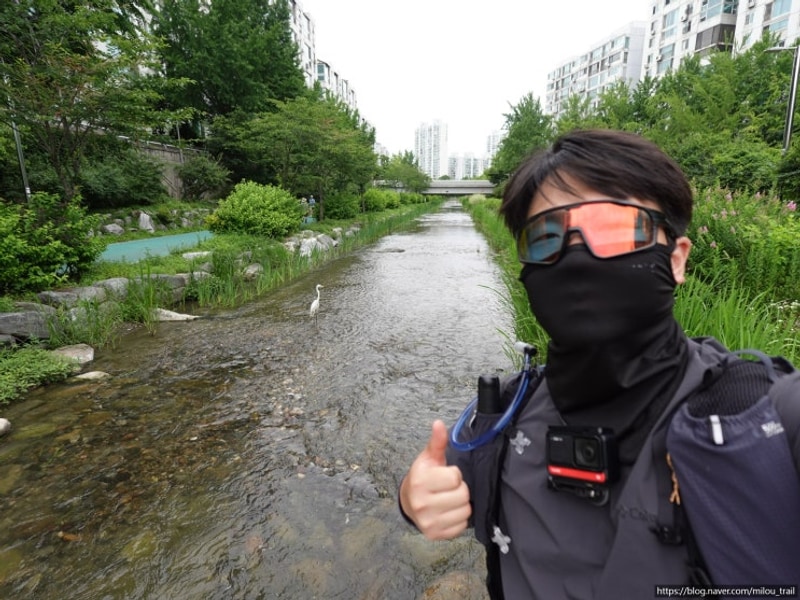 입구-강동그린웨이 가족캠핑장-일자산 둔굴-방이동...