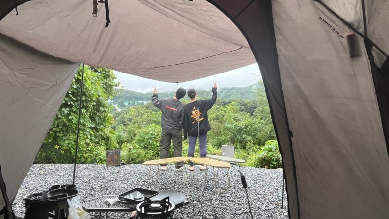 [캠핑] 세종 풍성채 캠핑장 후기. 1주년 결혼 기념, 낭만 가득...