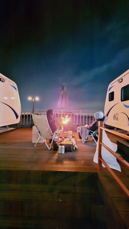 섬뜰아래, 프라이빗 해변과 인천카라반에서 특별한 캠핑이...