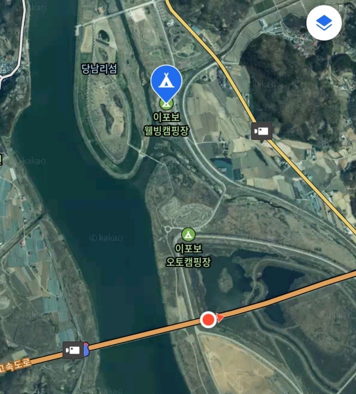 여주] 반년만의 캠핑에 바보가 되 : 이포보 웰빙캠핑장 20번