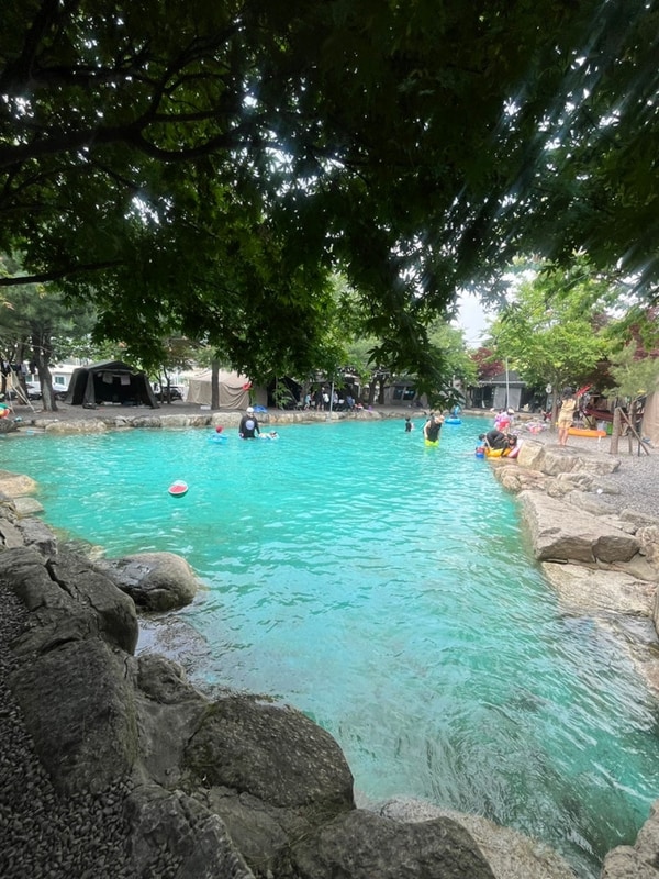 포천 꿈에그린 캠핑장 수영장 있는 캠핑 장소, 아이들과 가기...