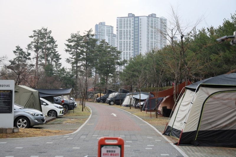 경기도 수원 당일치기 가능한 광교호수공원 가족캠핑장 1박...