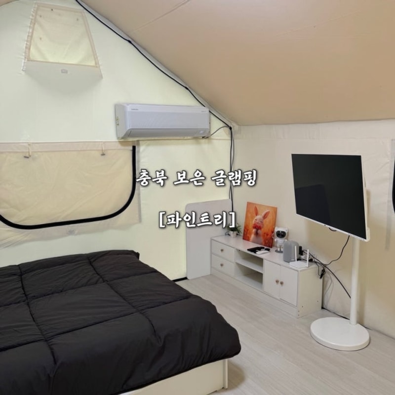 보은 글램핑, 펜션 추천 “파인트리” 25년 6월 오픈한 글램핑...