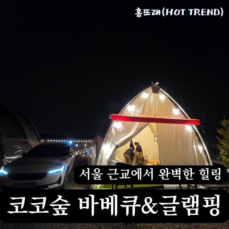 서울 남양주 근교 포천 코코숲 바베큐 글램핑에서 완벽한 힐링...