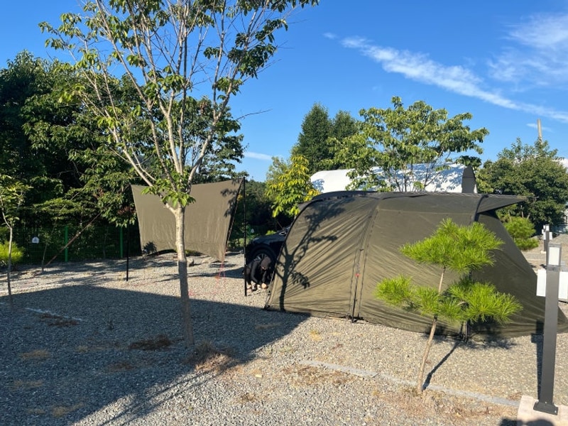 경북 안동, 수영장 캠핑장 '우니메이카 안동점' 절벽뷰 7번사이트