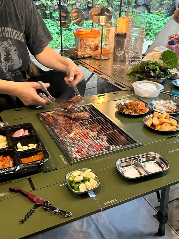 포천 엉클킴스캠핑장 밸리존 큰데크 후기