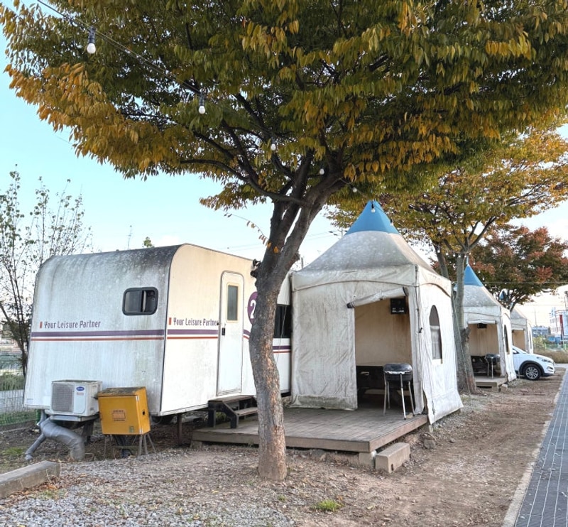 [강화도] 강화카라반캠핑장... 가성비 좋은 카라반 캠핑장 (+바베큐)