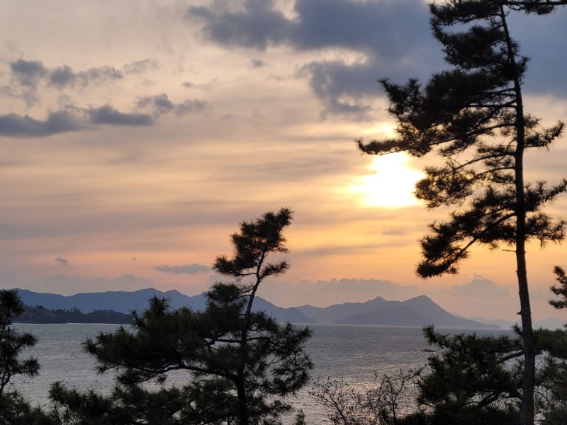 통영캠핑. 통영 노을캠핑장