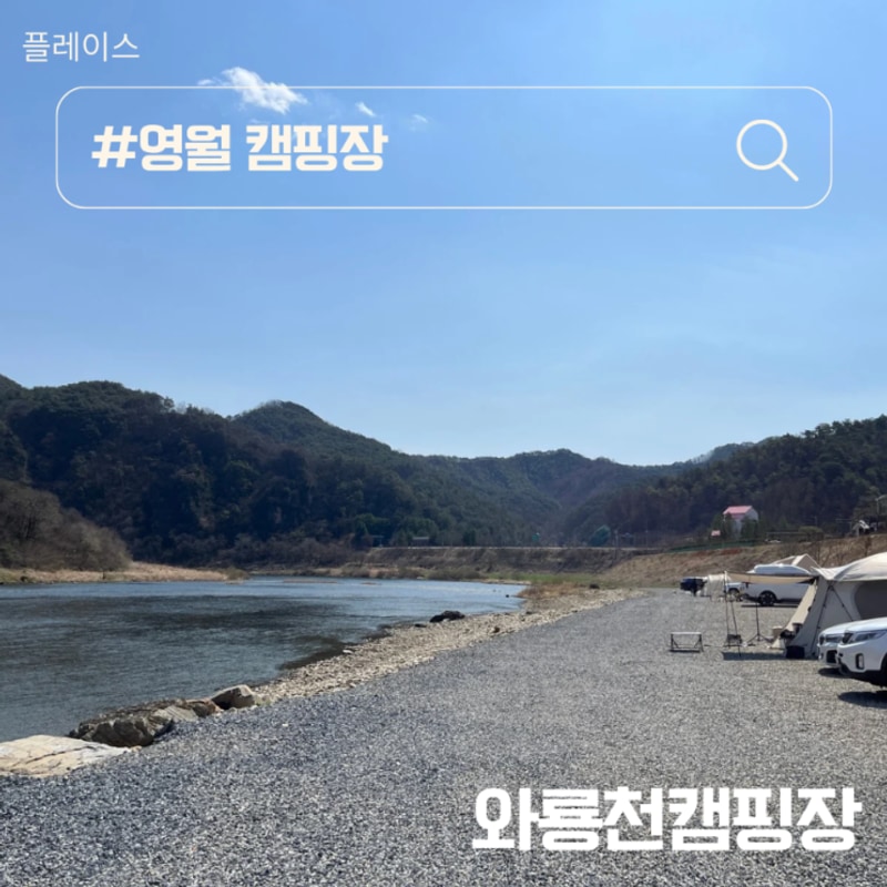 영월 캠핑장 추천 나만 알고싶은 와룡천캠핑장 애견동반가능