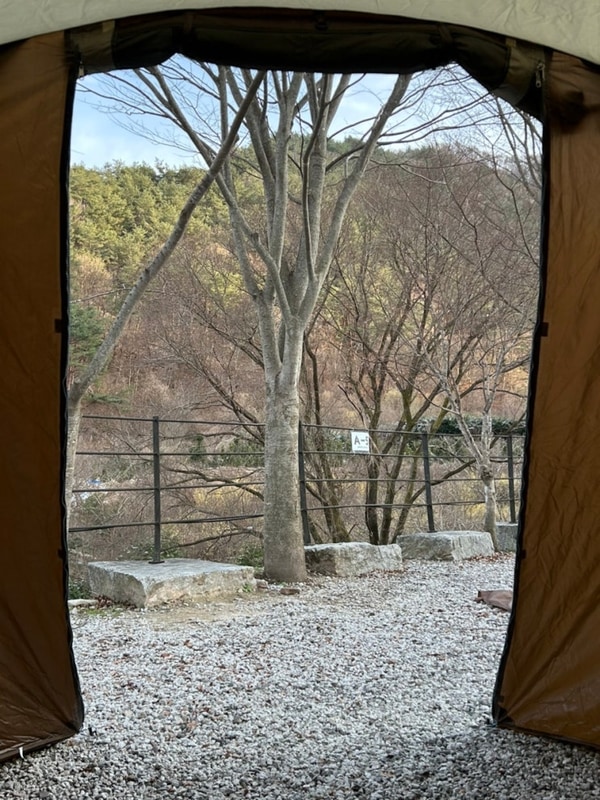 [함양] 벚꽃 캠핑인 줄 알았지만 눈꽃 캠핑이었던 캠핑-캠프더포레