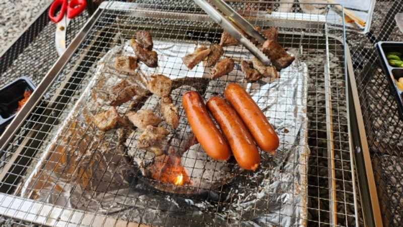 와서 편하게 캠핑 해요, 캠프닉 맛집 김천 교동 "구화산바베큐"