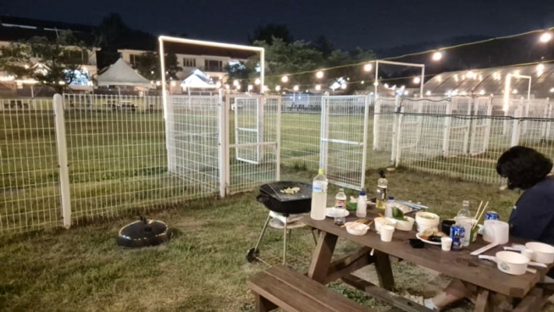 경기도 근교 애견펜션 용인 골드펫리조트 중대형견 글램핑