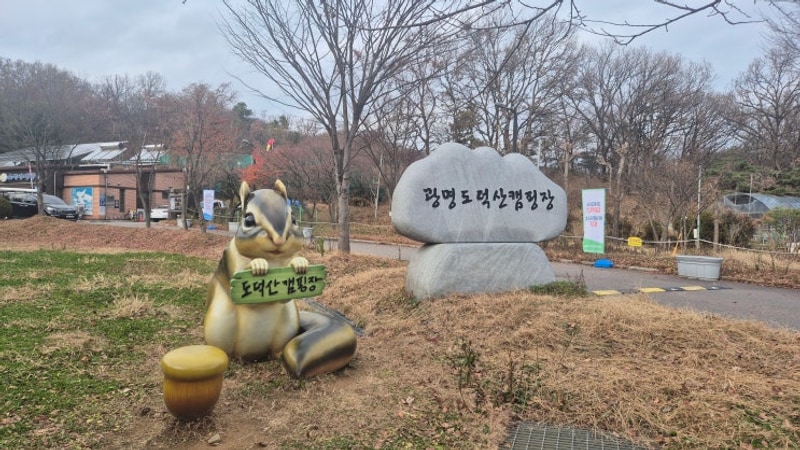 서울근교캠핑장 추천 광명도덕산캠핑장 늦가을 캠핑 풍경