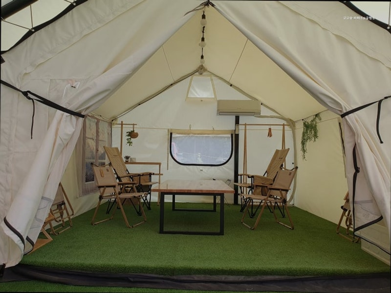 [포천 캠핑장] 코코숲 바베큐&글램핑 온수풀과 난방 시설