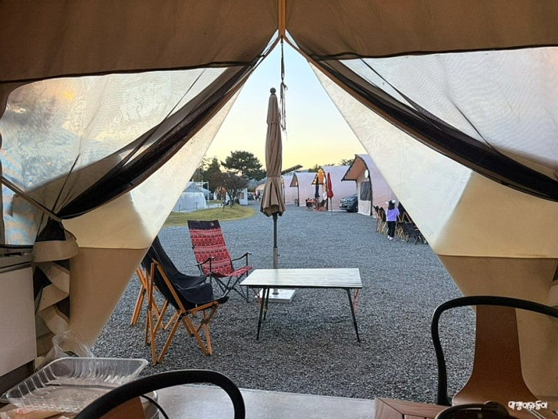 경남 창녕 위더스글램핑 바베규 불멍 조식 주말 숙박 내돈내산...