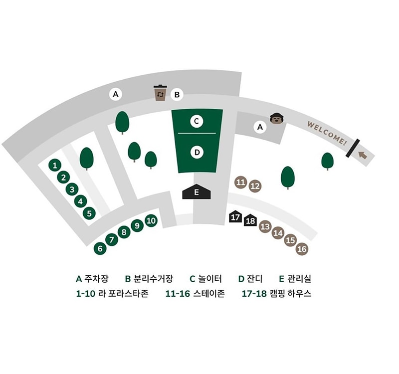 달숲스테이 배치도 1