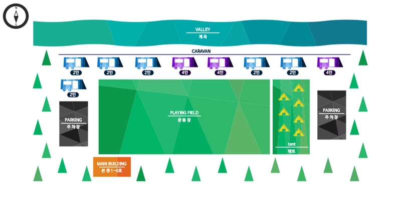 새연카라반리조트 배치도 1